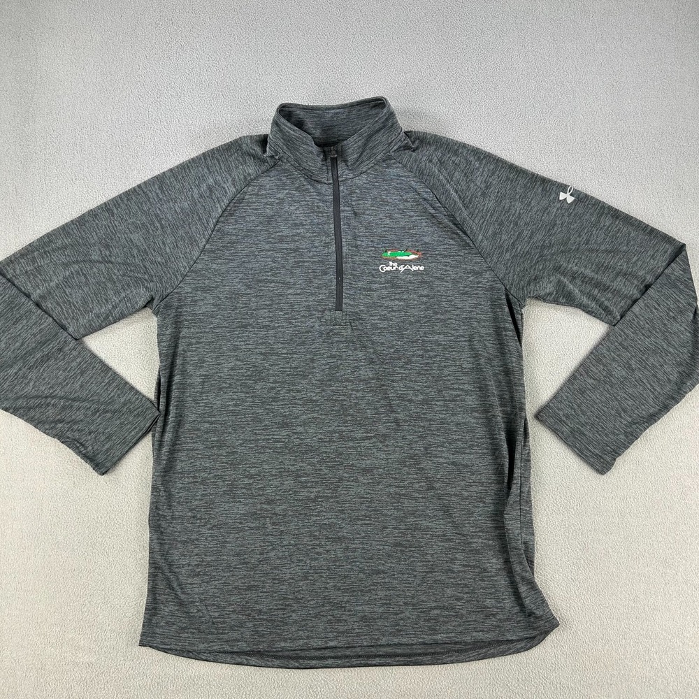 Under Armour Pullover Mens‎ Large 1/2 Zip Tech Long Sleeve Gray CDA Resort NWT